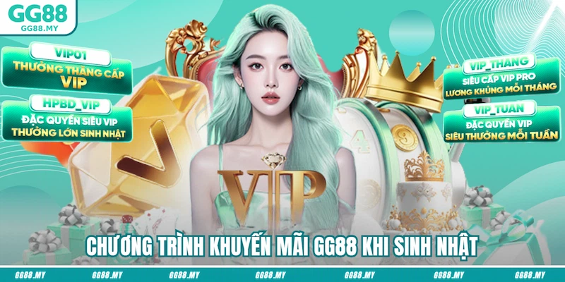 Chương trình khuyến mãi GG88 khi sinh nhật